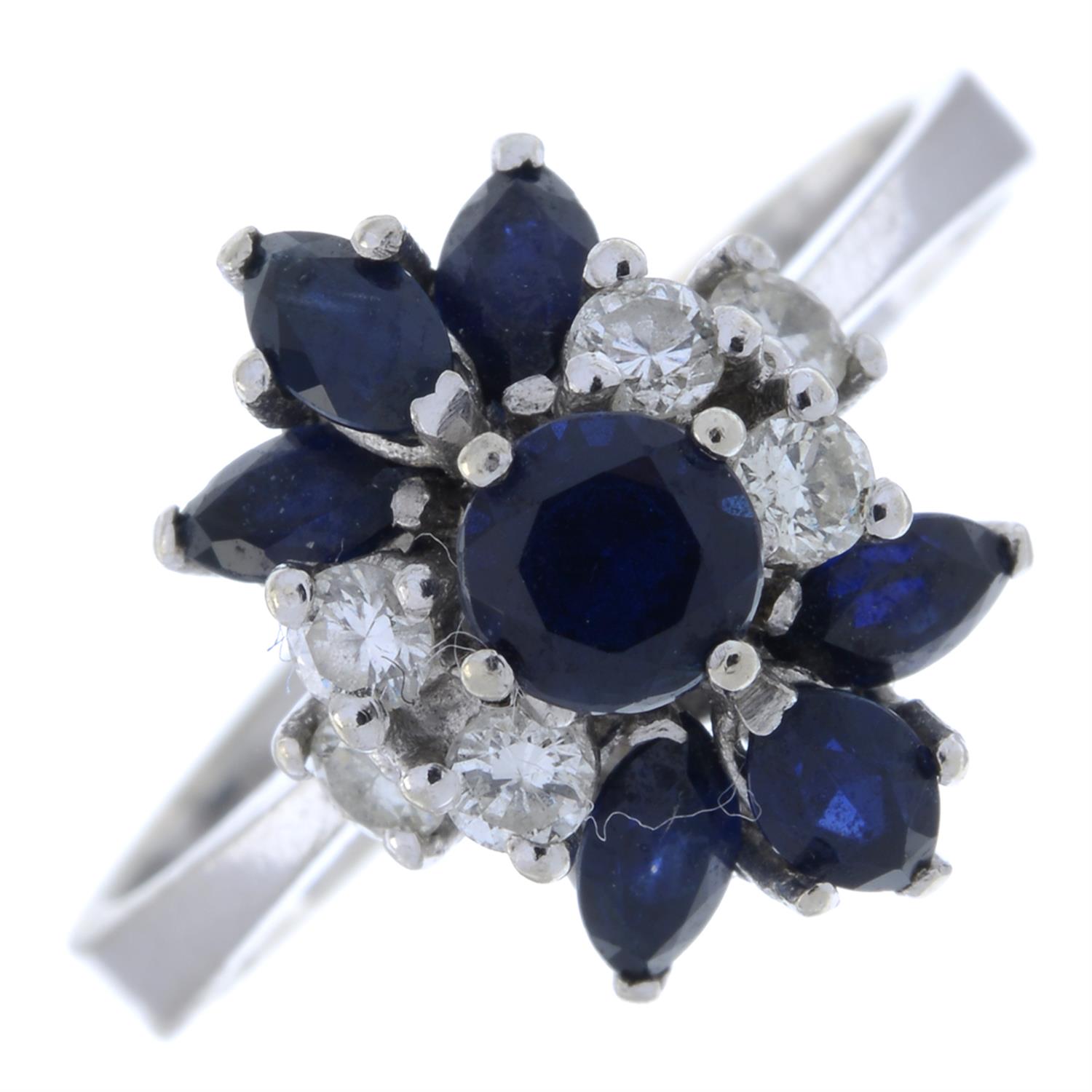 Sapphire & diamond dress ring