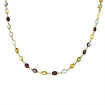 Gem-set necklace