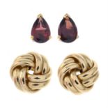 Two pairs of earrings