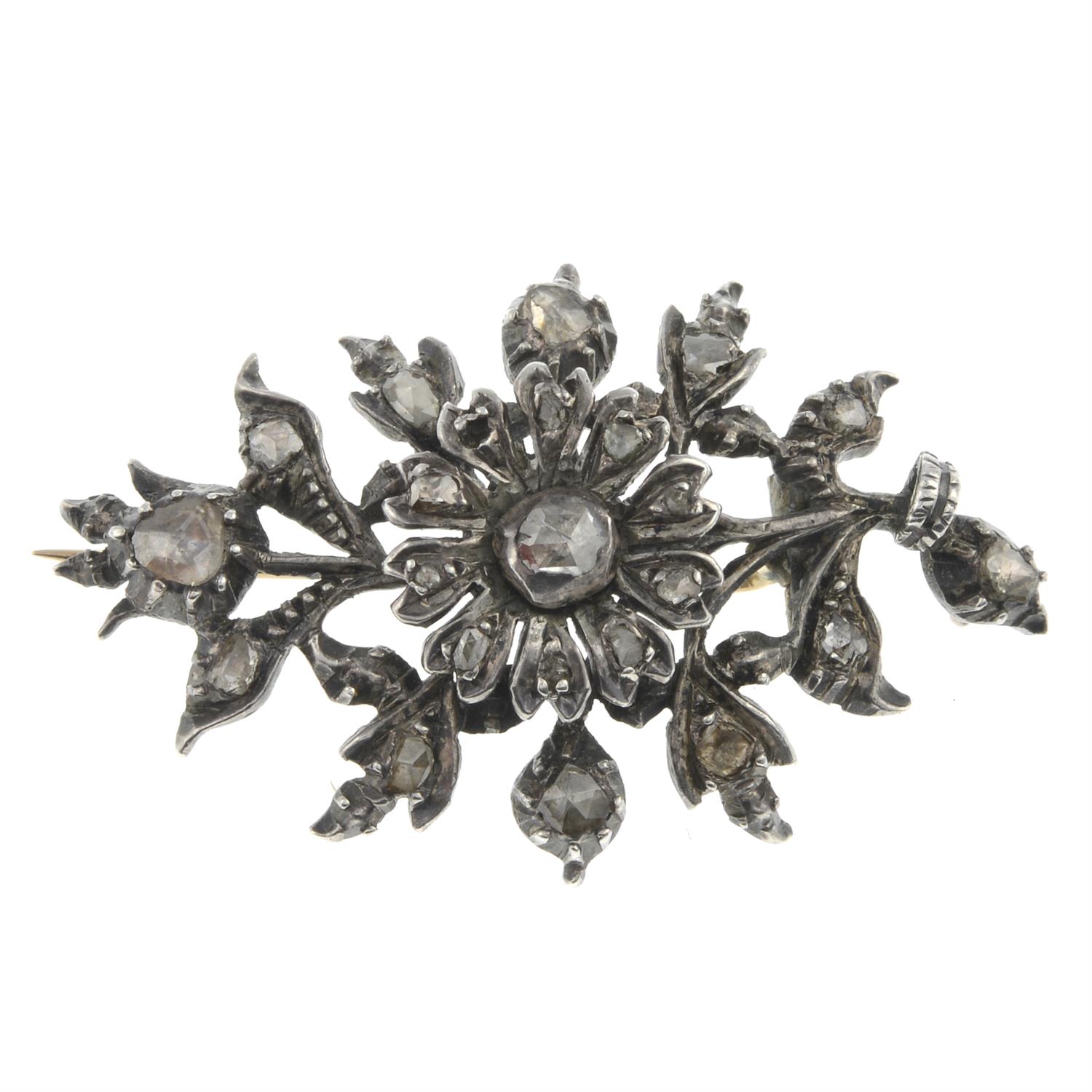 Late 19th century Dutch diamond brooch