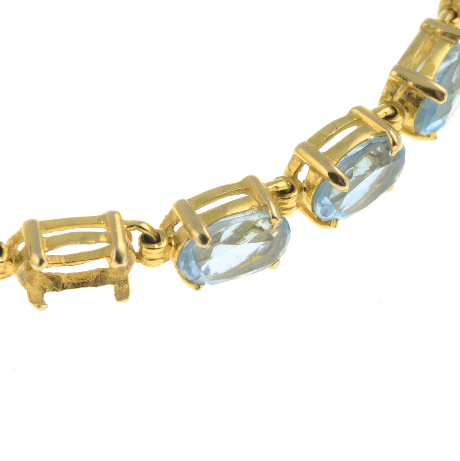 Two opal & topaz bracelets, one AF - Image 2 of 2