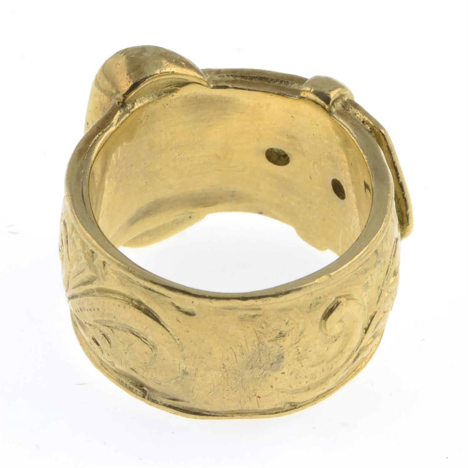 9ct gold buckle ring - Bild 2 aus 2