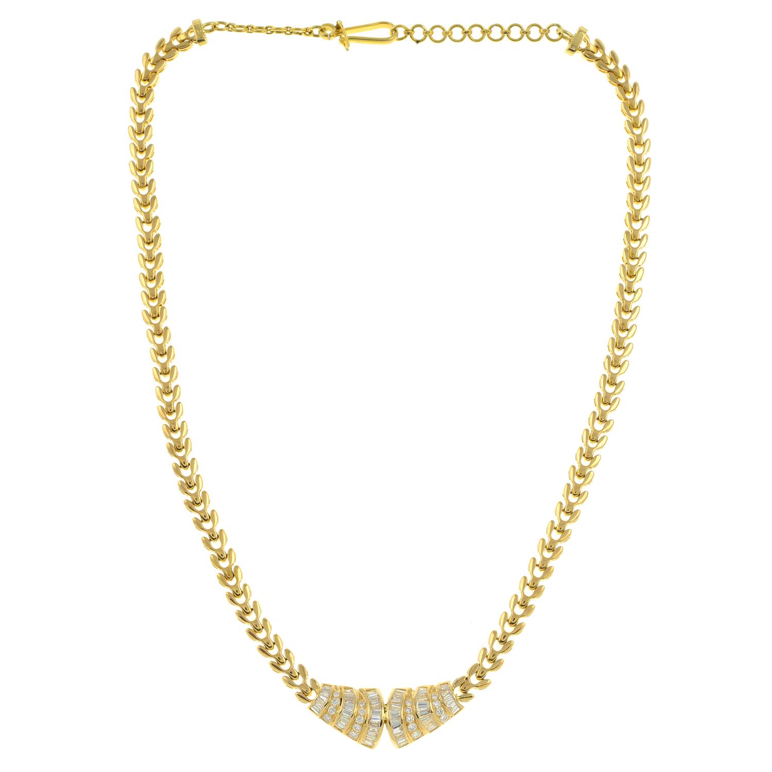 18ct gold diamond necklace