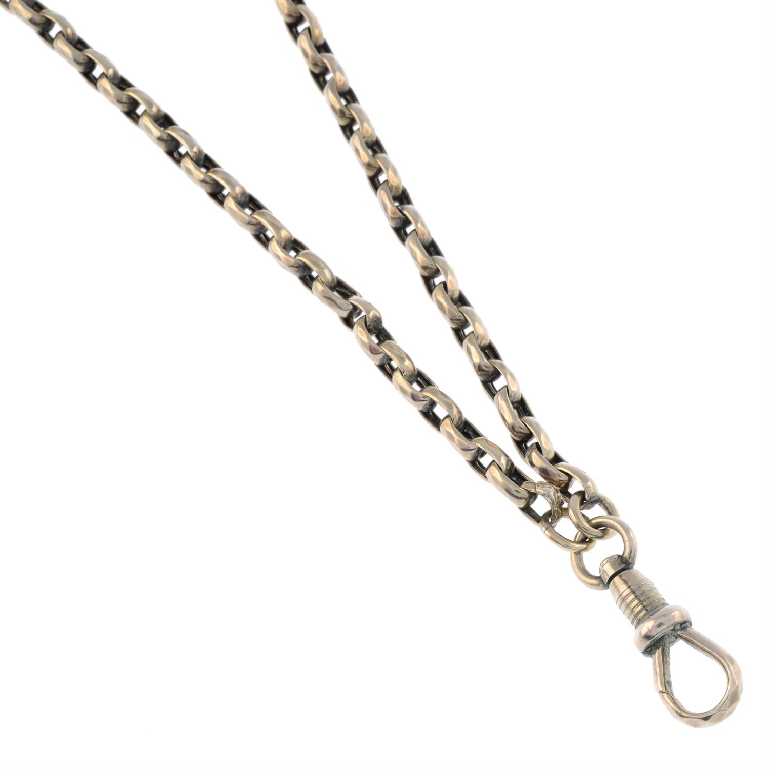 Early 20th century longuard chain - Image 2 of 2