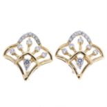 Diamond openwork earrings