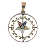 Enamel Masonic pendant