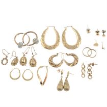 Assorted earrings, some AF
