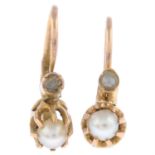 Seed pearl earrings