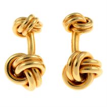 'Knots' cufflinks, by Tiffany & Co.