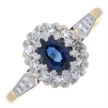 Sapphire & diamond ring