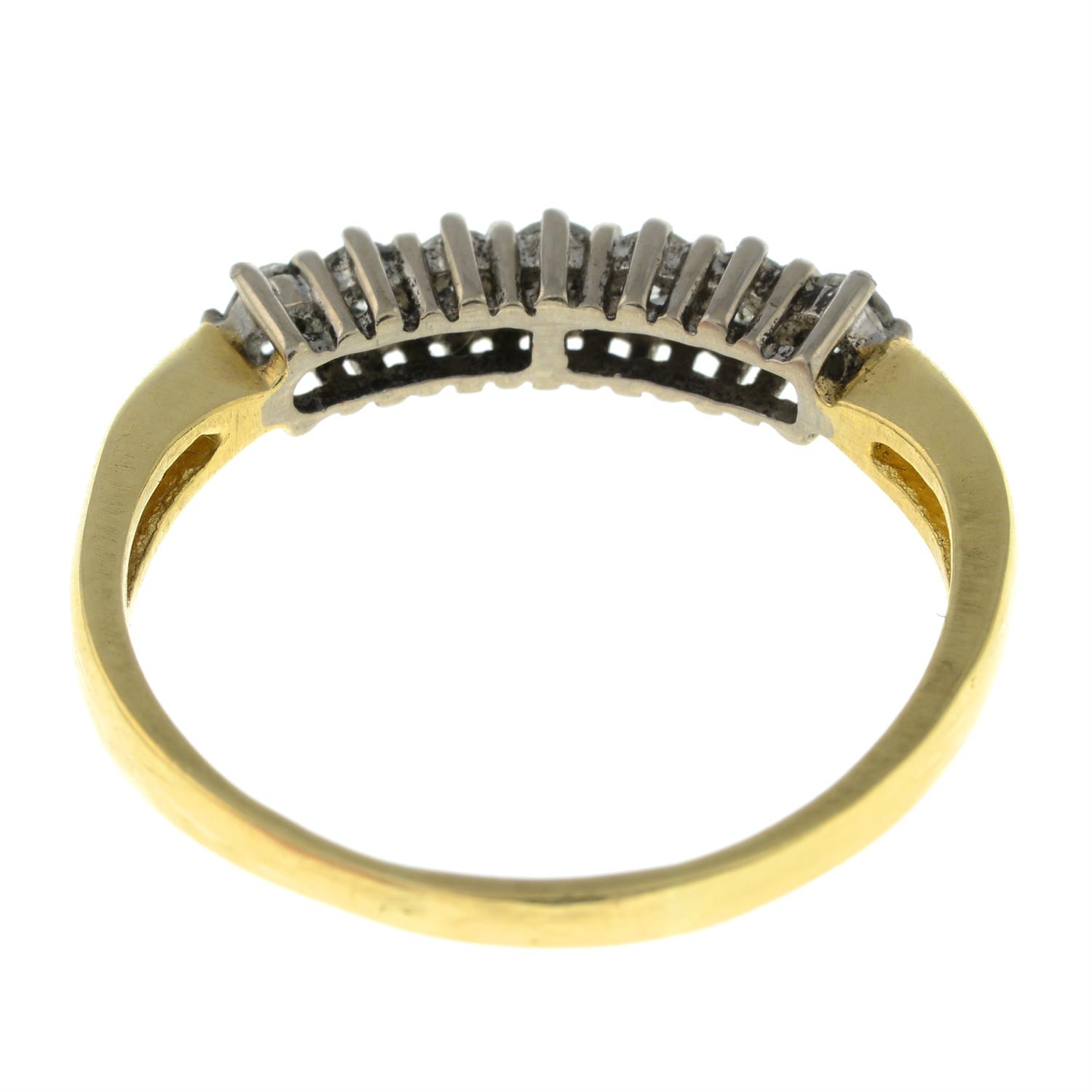 18ct gold brilliant-cut diamond seven-stone ring - Image 2 of 2