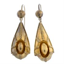 Victorian gold drop earrings