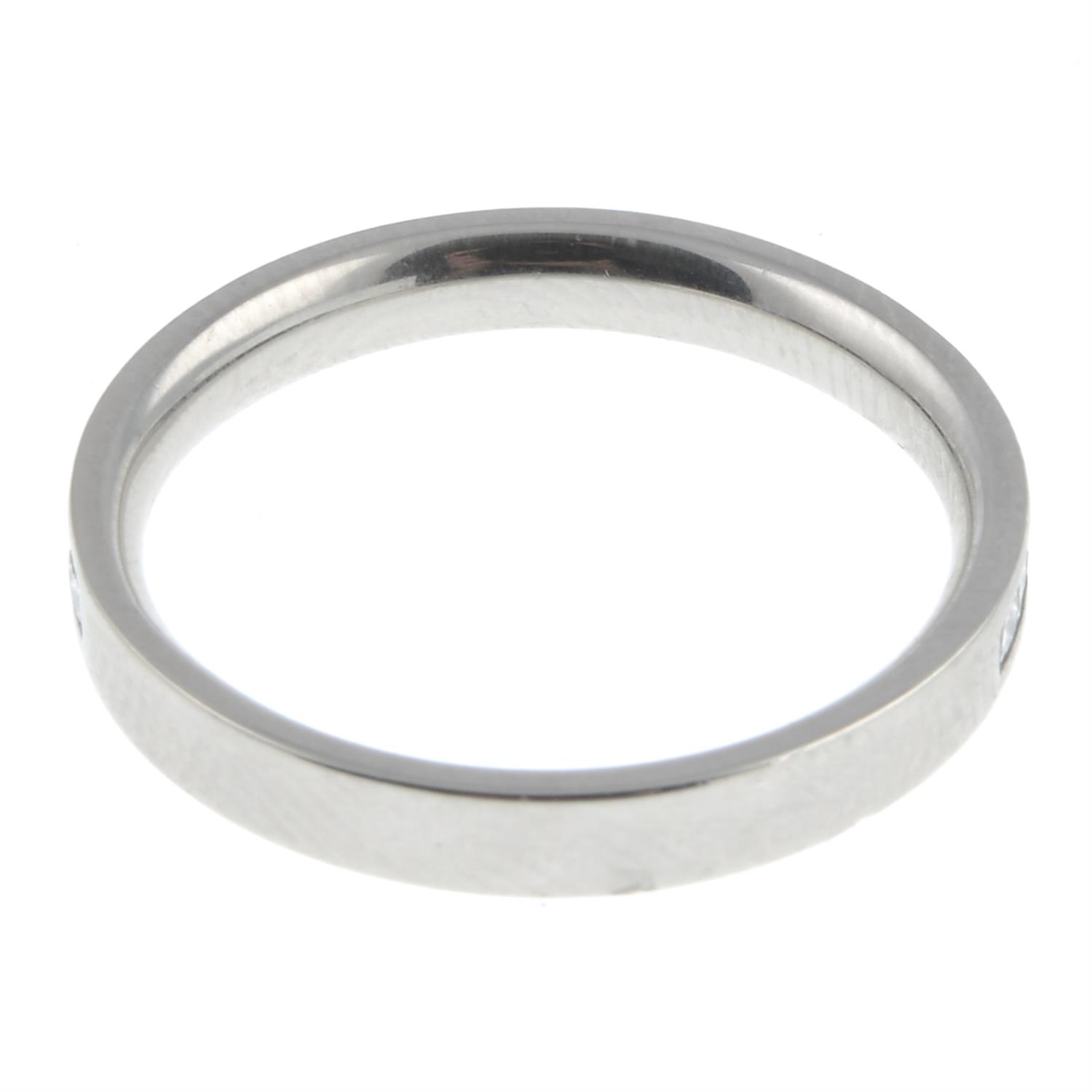 Platinum diamond half eternity ring - Image 2 of 2