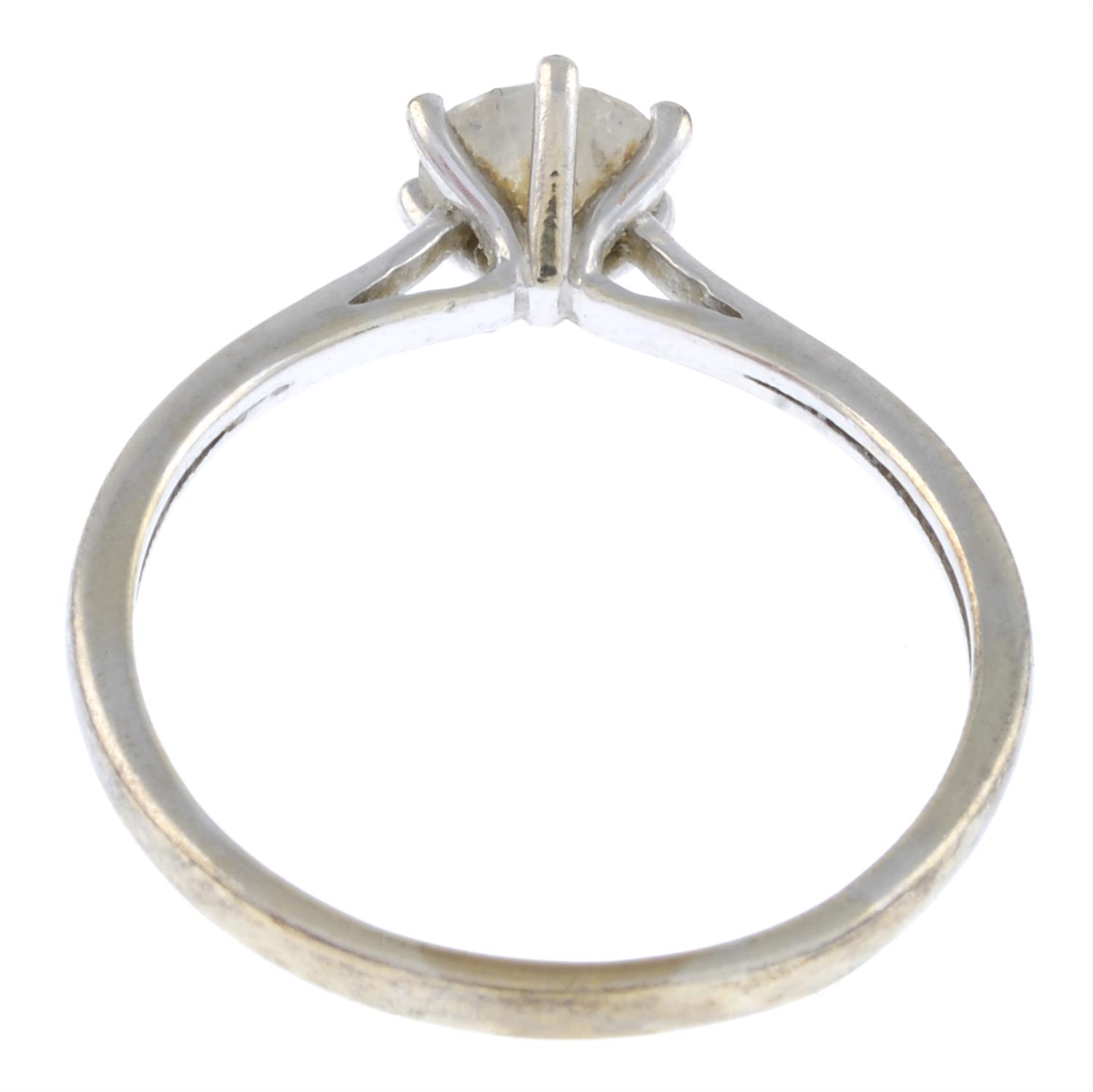 9ct gold diamond single-stone ring - Image 2 of 3