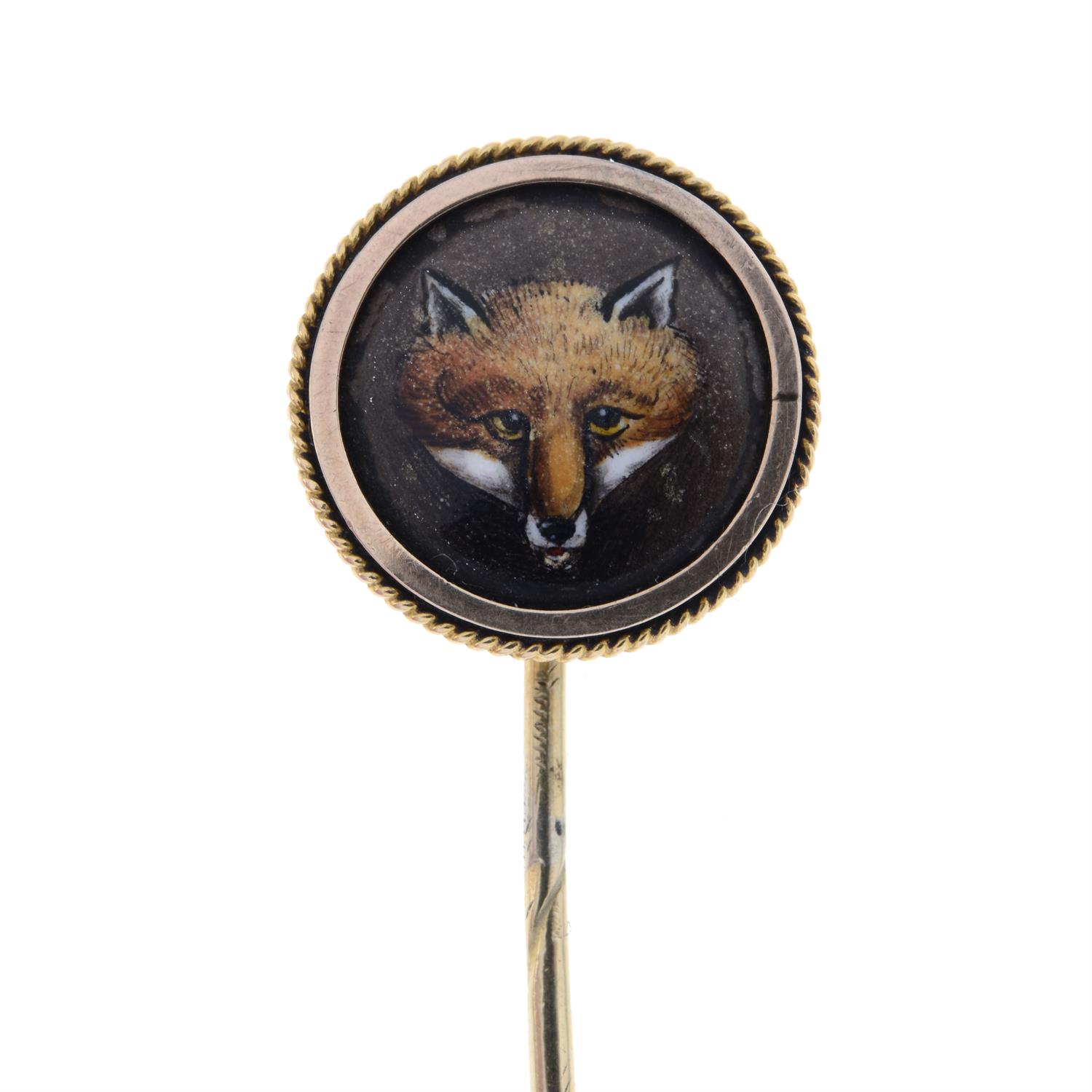 Late Victorian stickpin, depicting a fox
