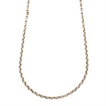 Mid 20th 9ct gold chain, with later clasp