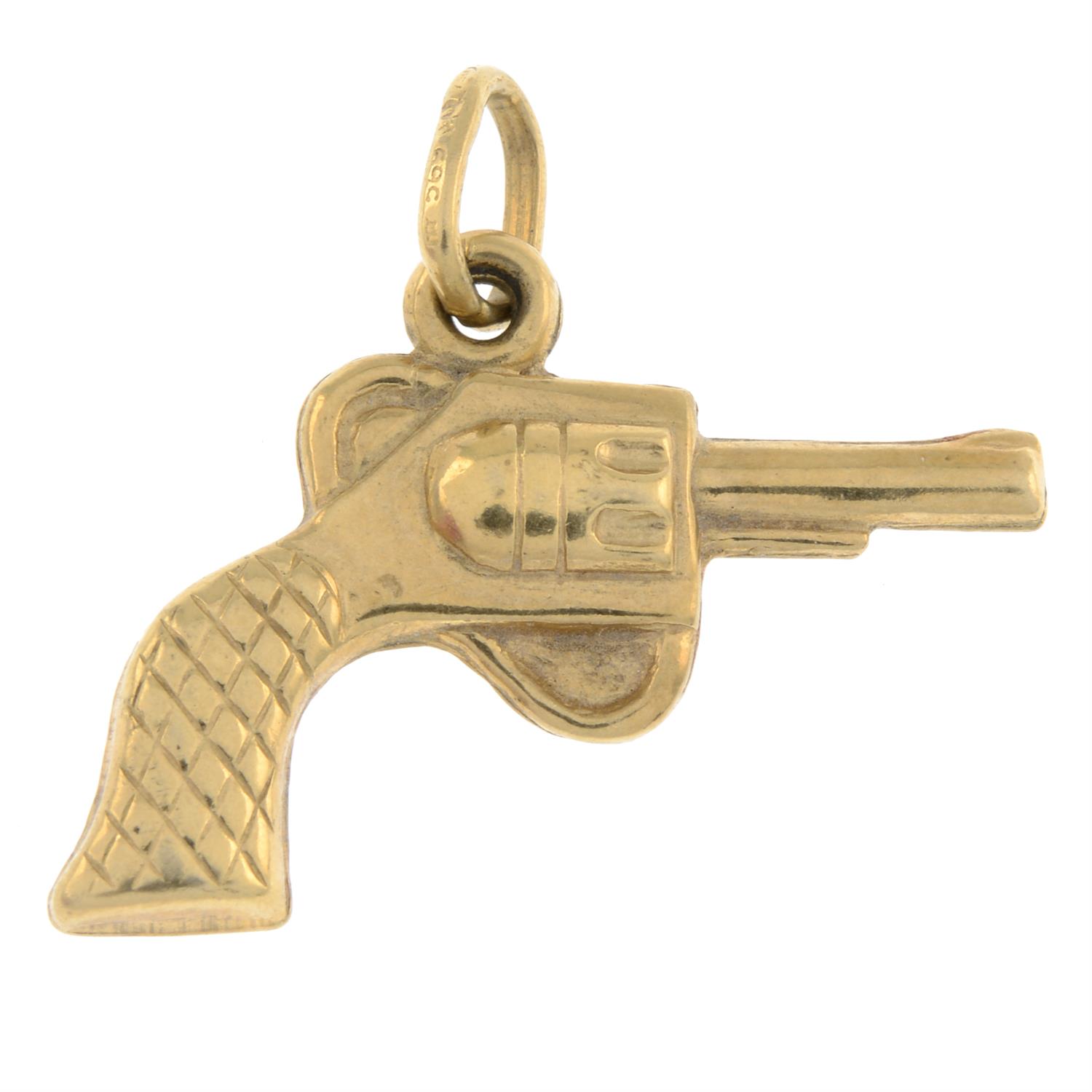 Pistol gun charm