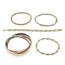 (73723) Five assorted bangles