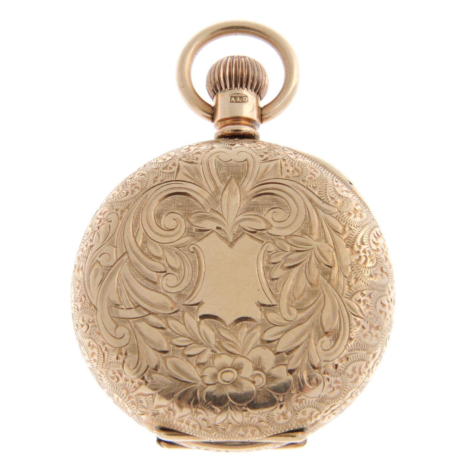 An open face pocket watch by Waltham, 33mm. - Image 2 of 3