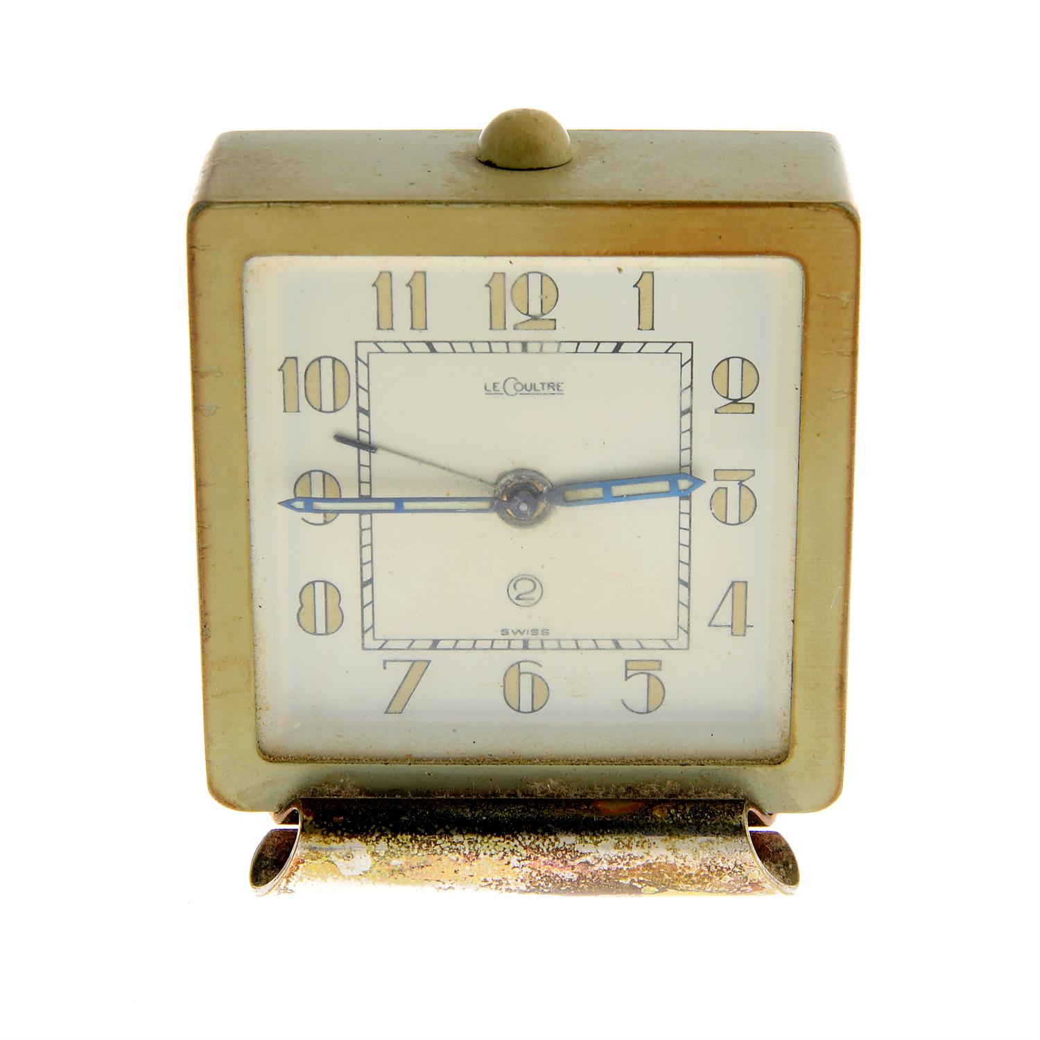 LeCoultre - a travel alarm clock, 55mm.