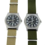 CWC - a military issue watch (35mm) with another example.