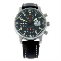 Fortis - a Flieger chronograph watch, 40mm.