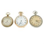 A military issue pocket watch (51mm) with pocket watch and barometer.