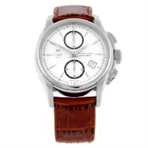 Hamilton - a Jazzmaster chronograph watch, 43mm.