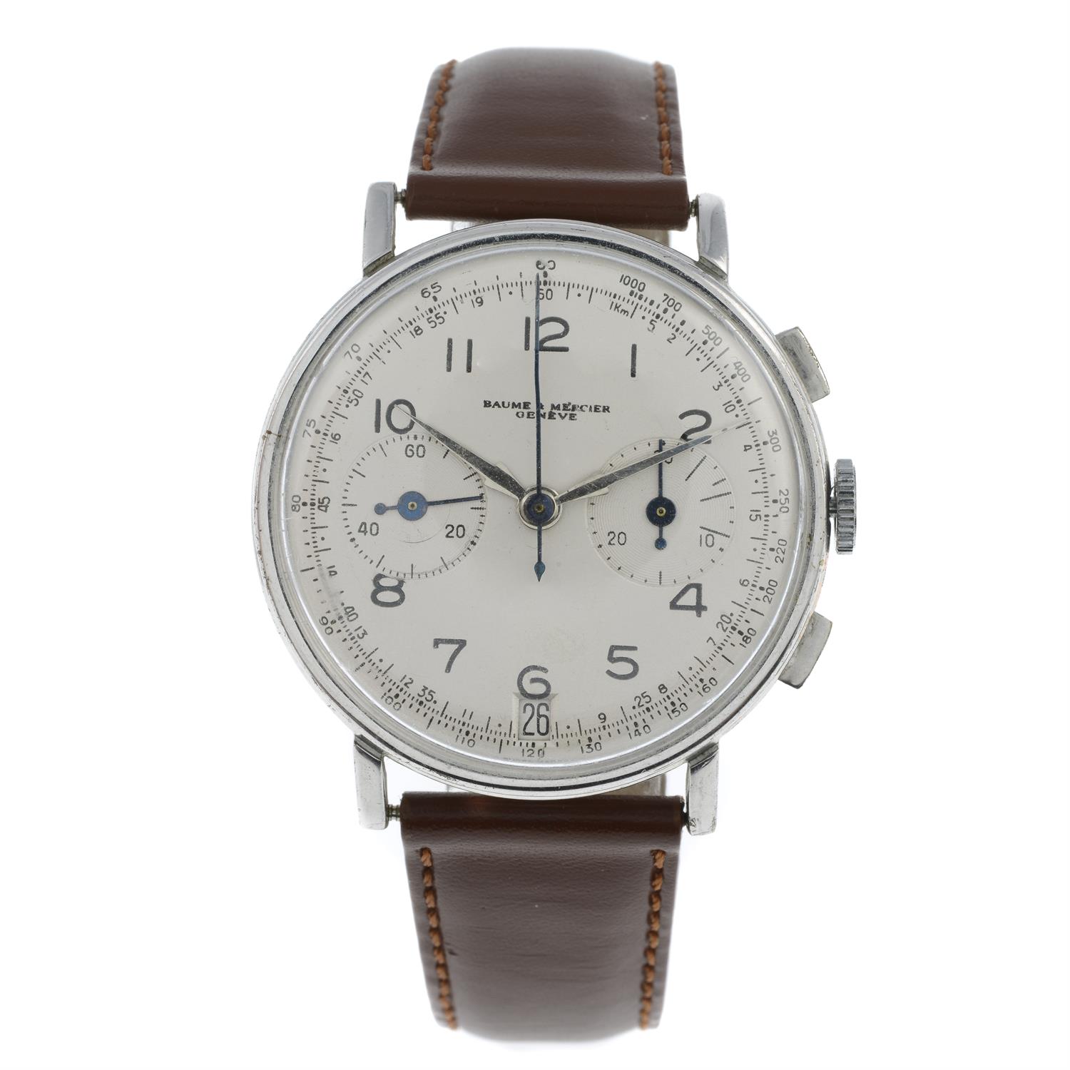 Baume & Mercier - a chronograph watch, 37mm.