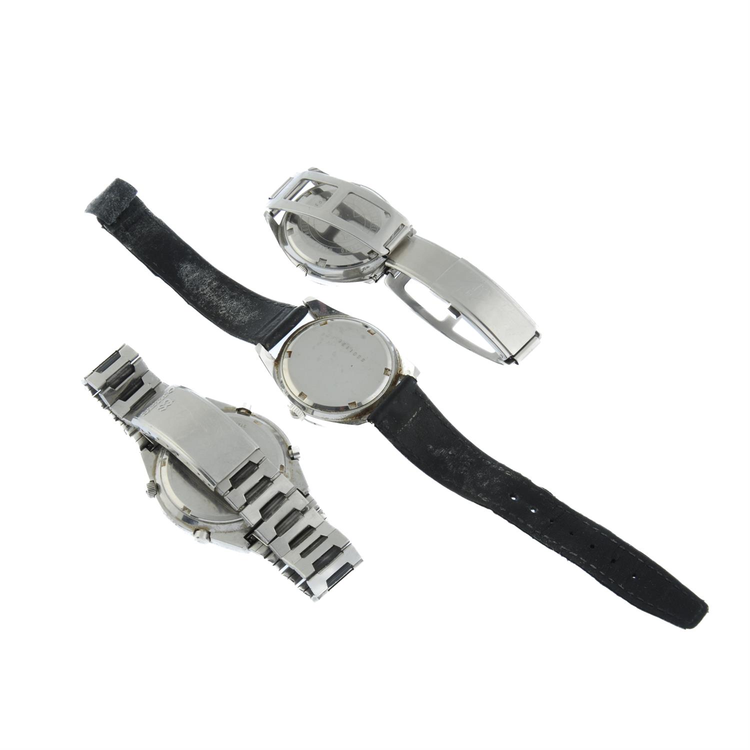 Seiko - a chronograph bracelet watch (40mm) with two Seiko watches. - Image 2 of 2