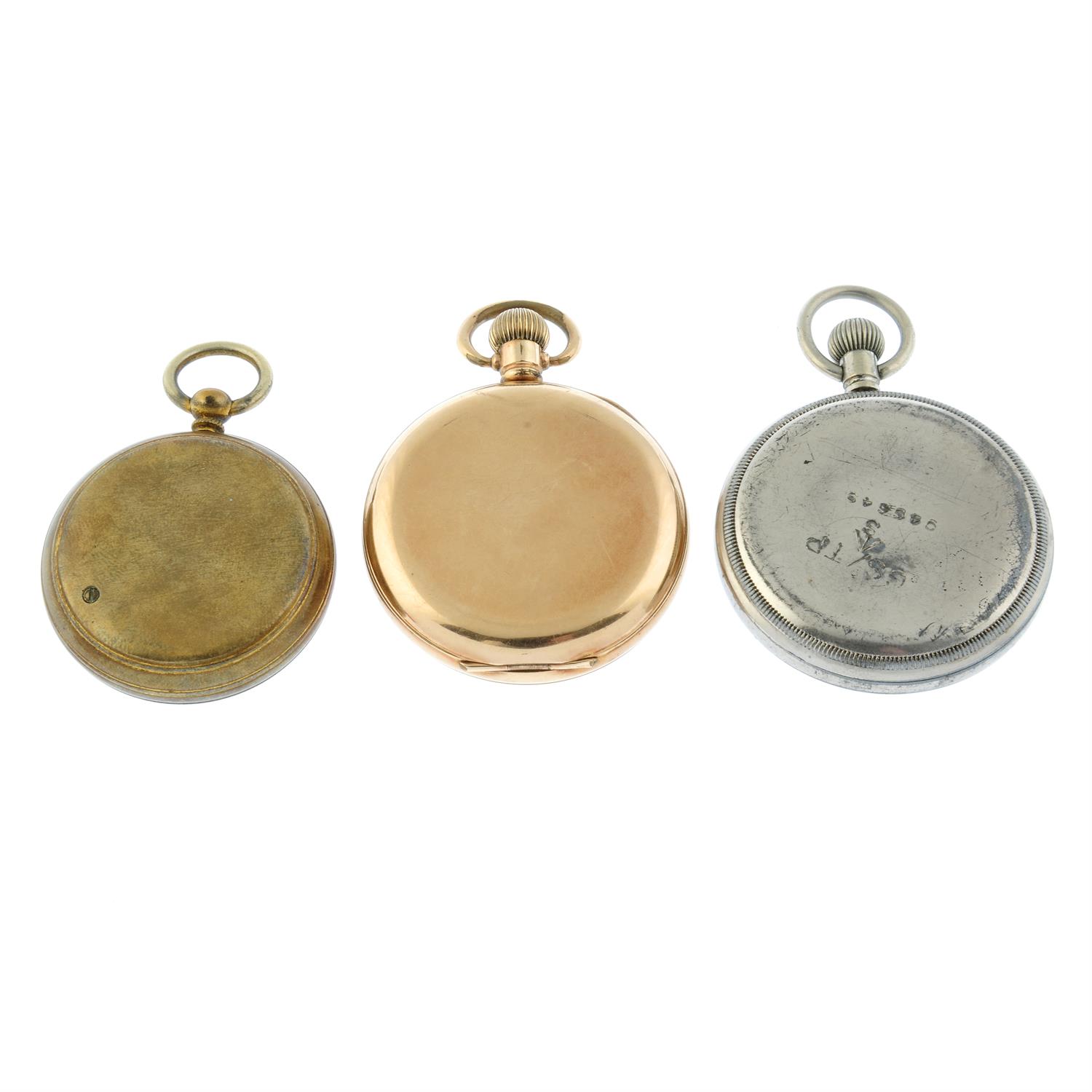 A military issue pocket watch (51mm) with pocket watch and barometer. - Image 2 of 2