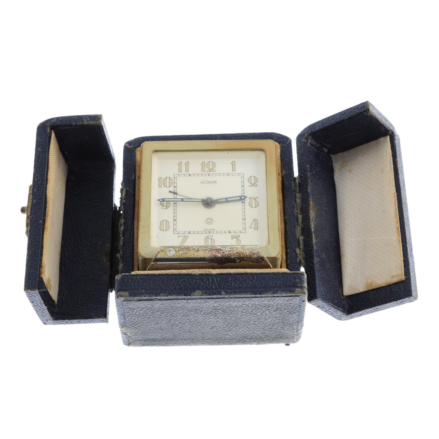LeCoultre - a travel alarm clock, 55mm. - Image 3 of 3