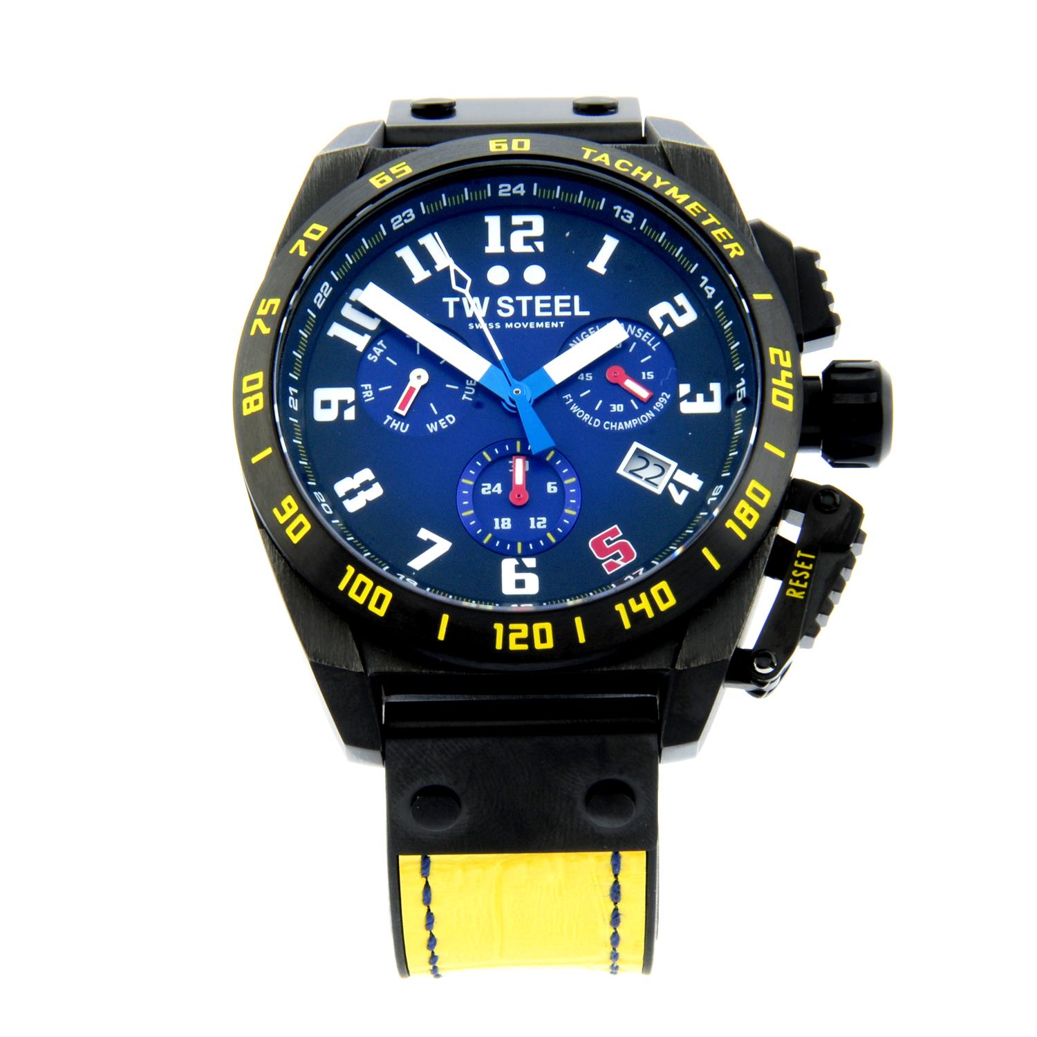 TW Steel - a Nigel Mansell chronograph watch, 46mm