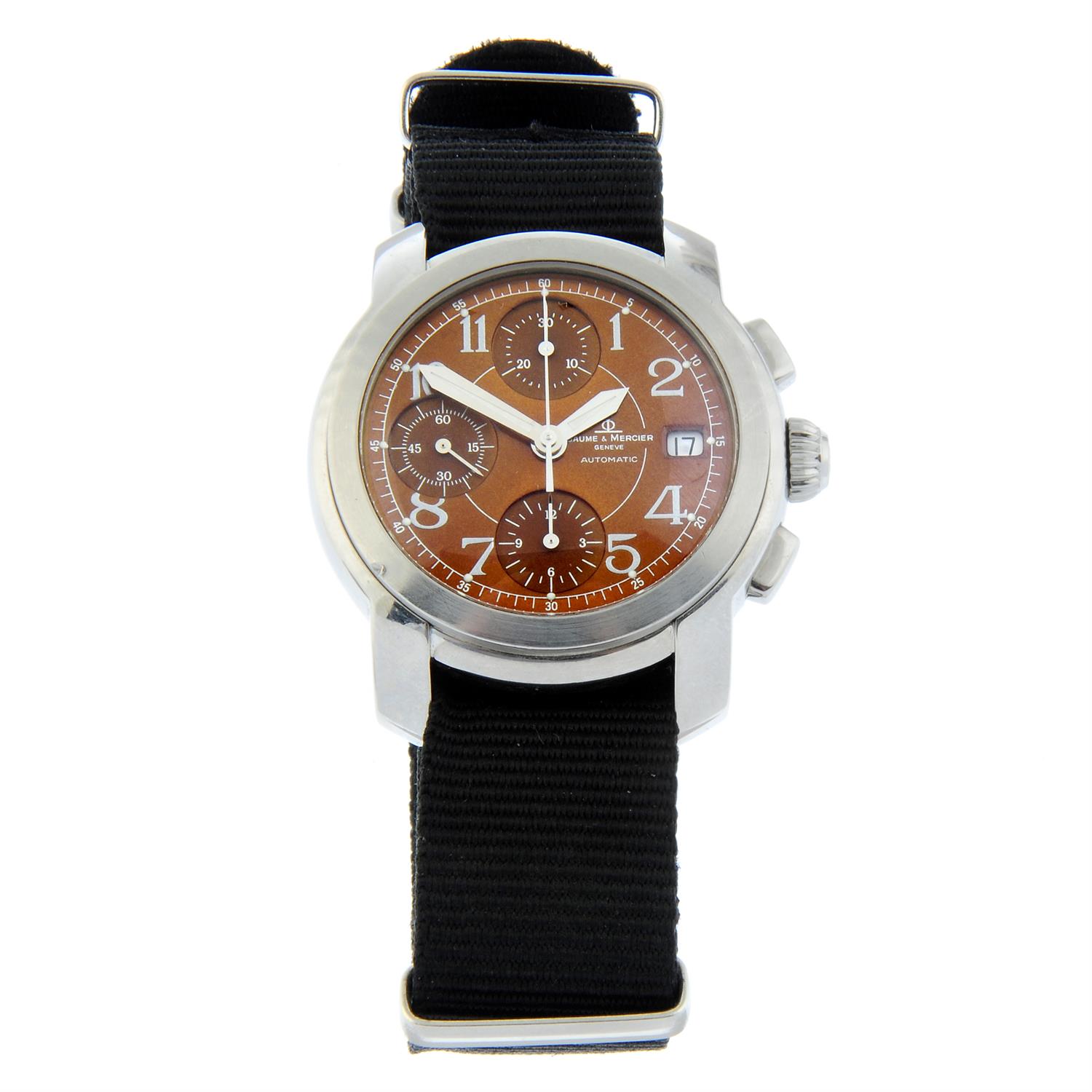 Baume & Mericer - a Capeland chronograph watch, 38mm.