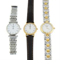 Longines - a watch (23mm) with two Longines watches.