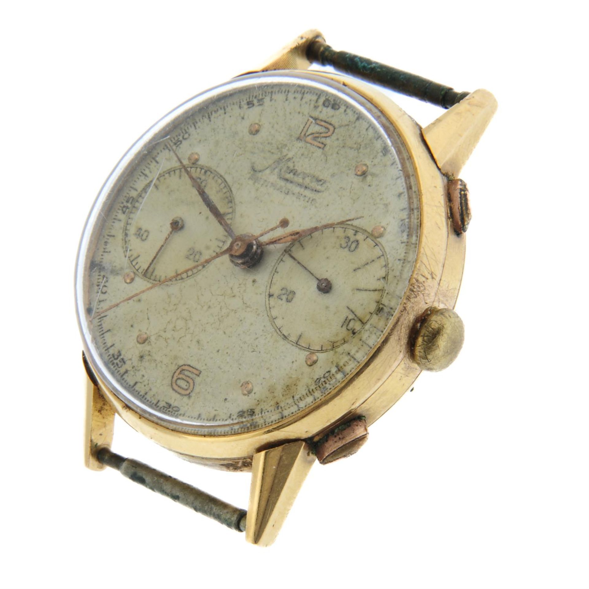 Minerva - a chronograph watch, 33.5mm. - Image 2 of 3