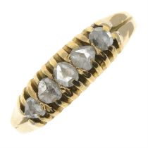 Victorian 18ct gold diamond ring