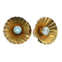 Mid 20th century zircon earrings