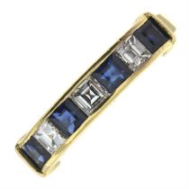 18ct gold sapphire & diamond ring