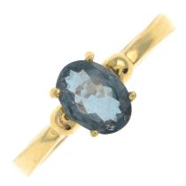 18ct gold alexandrite single-stone ring