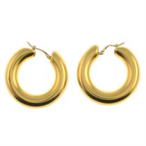 18ct gold hoop earrings