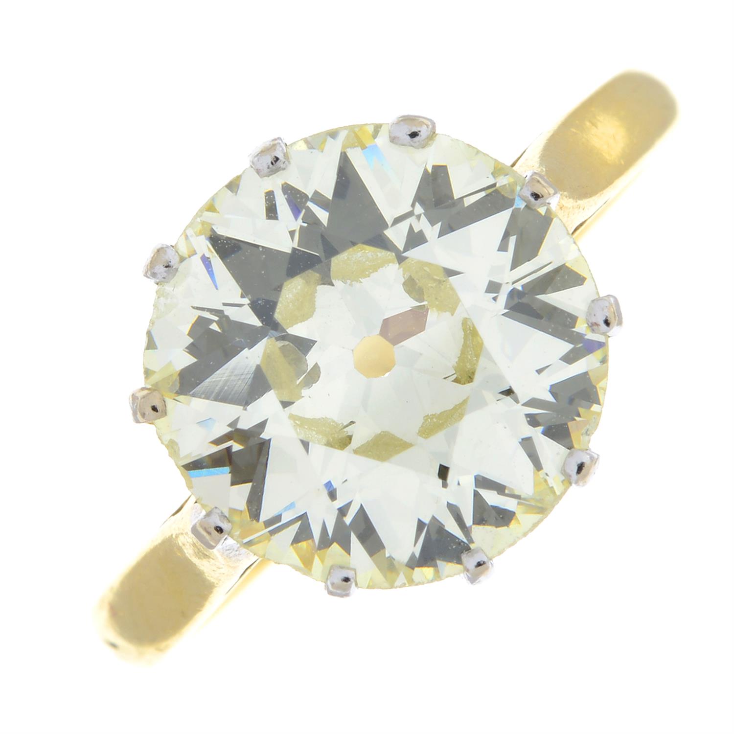 18ct gold old-cut diamond single-stone ring - Bild 2 aus 5