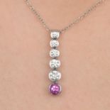 Diamond and gem 'Jazz' pendant, by Tiffany & Co.