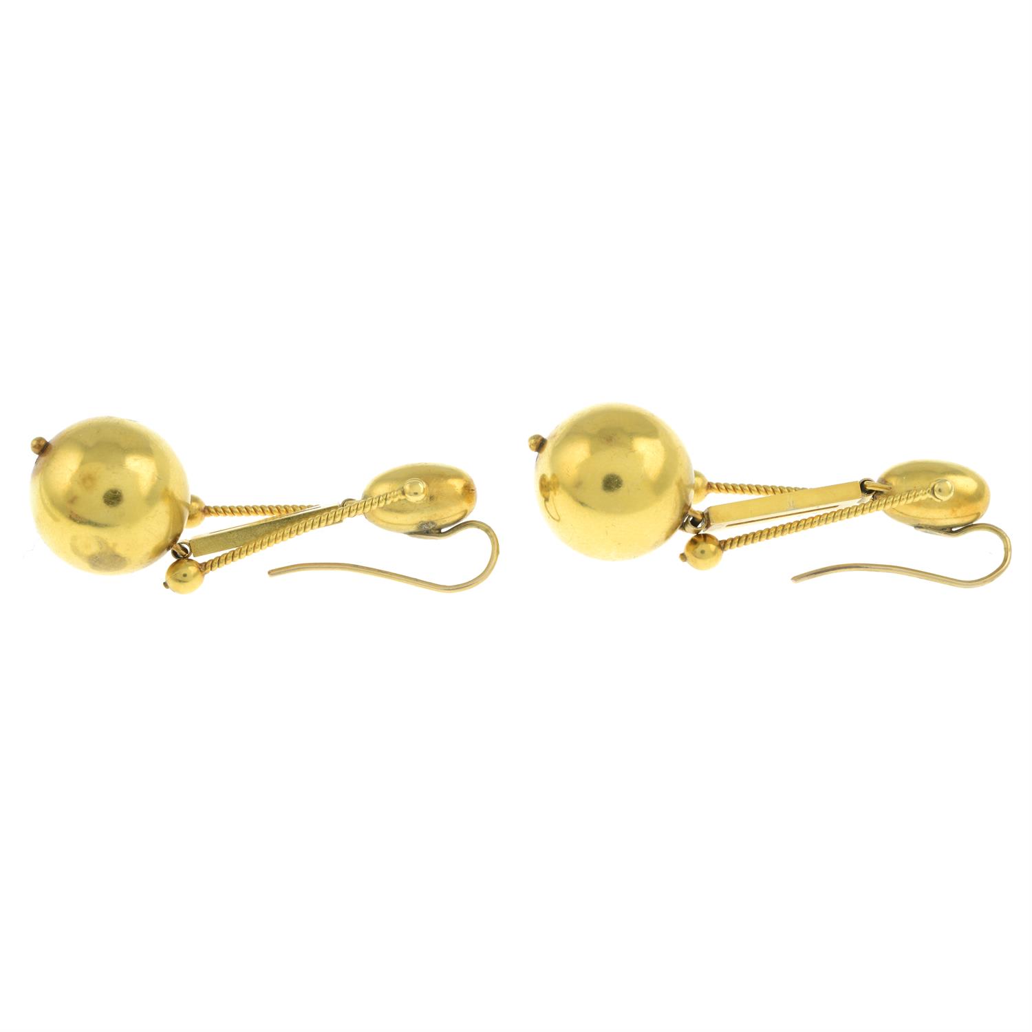 Victorian gold earrings - Image 4 of 7