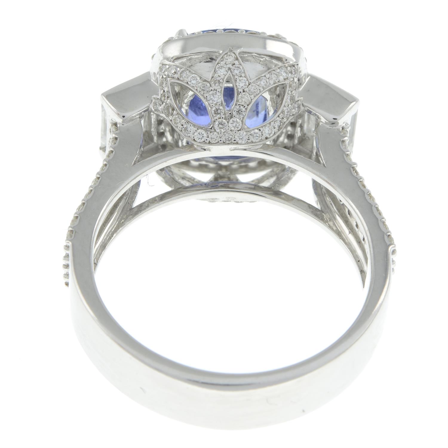 Sapphire and diamond ring - Bild 3 aus 5