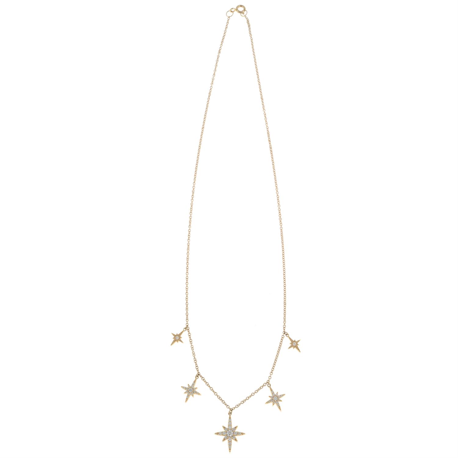 Diamond star fringe necklace - Bild 4 aus 6