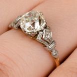 Early to mid 20th century 18ct gold diamond ring