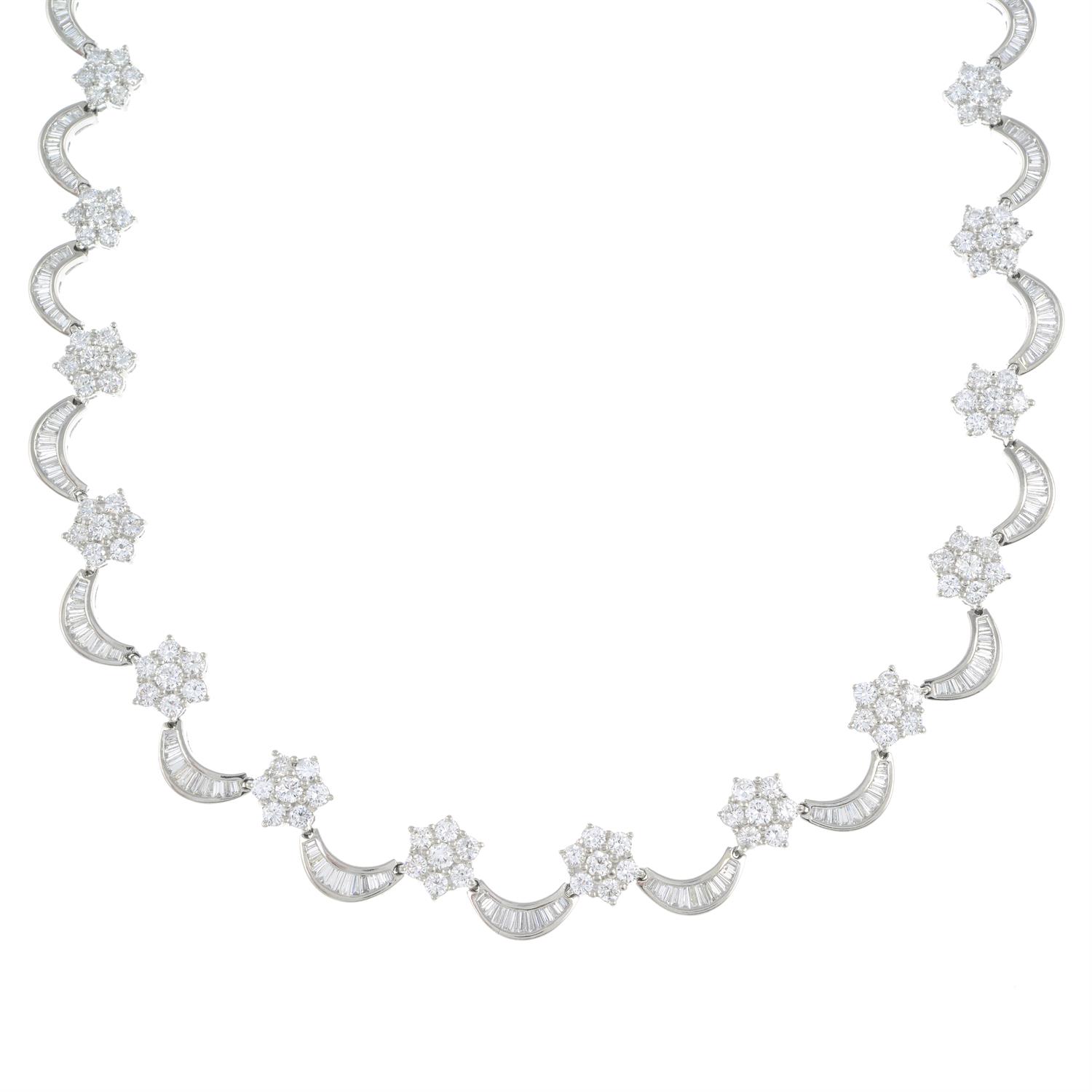 Platinum diamond necklace - Bild 3 aus 5