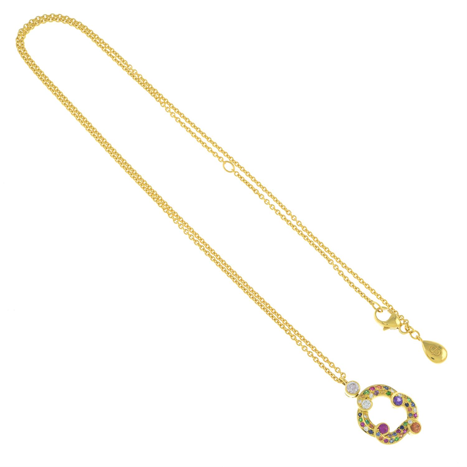18ct gold gem 'Rococo' necklace, by Fabergé - Image 5 of 6