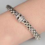 18ct gold diamond 'Flex'it' bracelet, by Fope